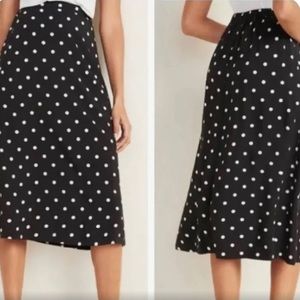 Black and white midi skirt